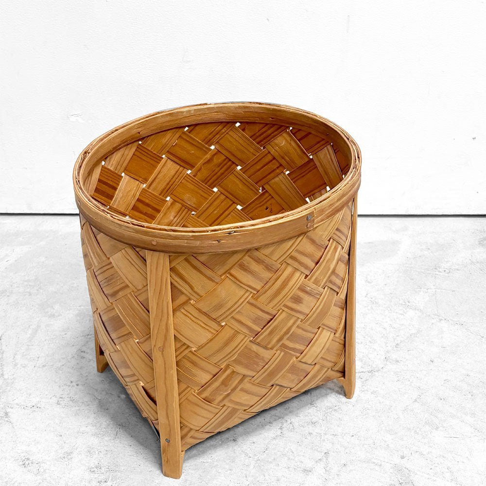 スポーンコリ Spånkorg カゴ 白樺 スウェーデン 伝統工芸品 ハンドメイド 北欧 ●