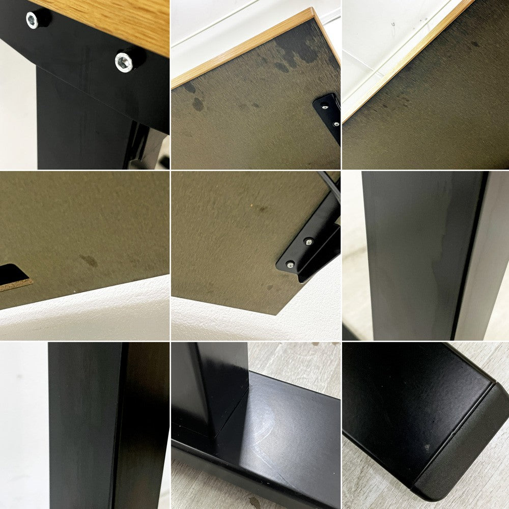 かなでもの KANADEMONO ザ・テーブル THE TABLE 電動昇降脚 FlexiSpot リノリウム天板 ブラック 参考価格約144,800円 ●