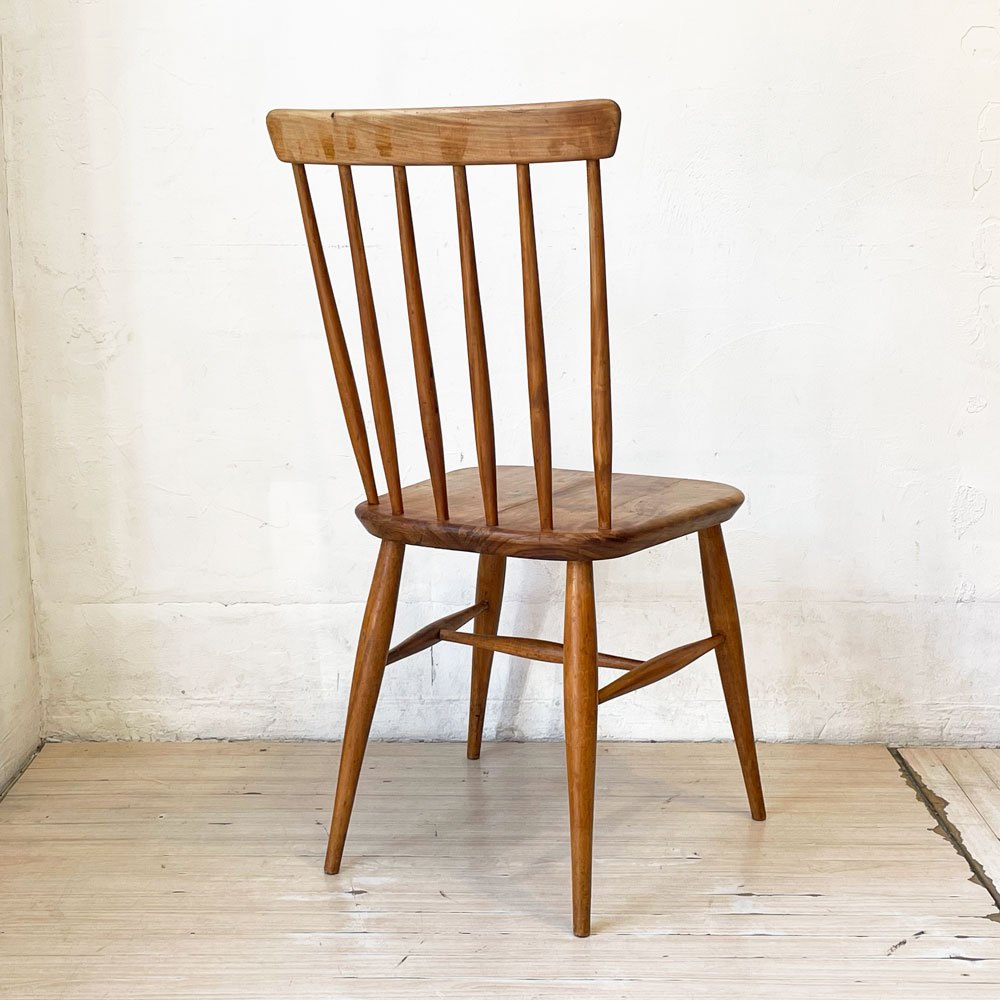 ビンテージ 6スポークバック チェア Vintage 6 spoke back Chair トラディショナル デザイン 無垢材シート キッチンチェア★