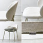 ボーコンセプト BoConcept プリンストン Princeton ダイニングチェア ベージュ ファブリック メタル脚 マットアッシュグレーラッカー仕上げ C ●