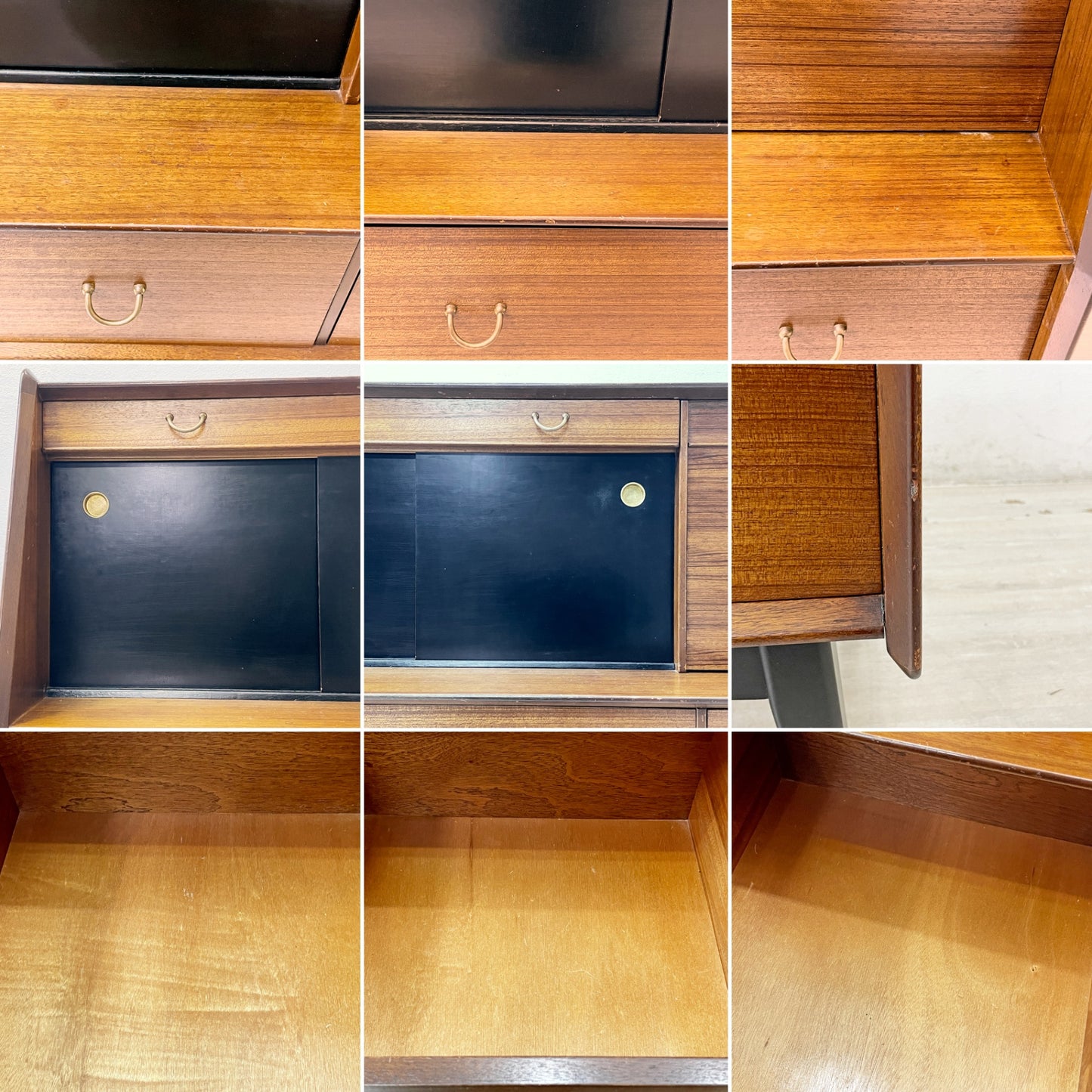 エベネゼルグーム Ebenezer Gomme ジープラン G-PLAN トーラ＆ブラック Tola&Black サイドボード Black&Brassシリーズ ゴールドラベル 英国 UKビンテージ ●