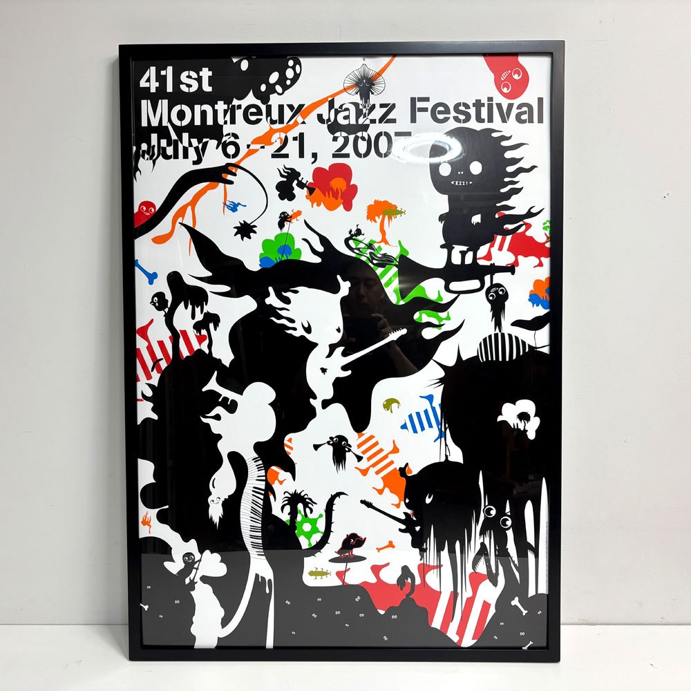 カトリン・オリン Katrín Ólina "Montreux Jazz Festival 2007" ポスター 第41回モントルー・ジャズ・フェスティバル 額装品 ●