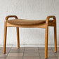 スウェデッセ SWEDESE ラミノスツール Lamino Stool オットマン イングヴェ・エクストロム Yngve Ekström ファブリック スウェード ベージュ 北欧 ◇