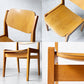 天童木工 Tendo ダイニングチェア S-0507NA-NT ブックチェア ナラ材 ビーチ材 図書館椅子 板座 水之江忠臣 定価￥58.300- ★