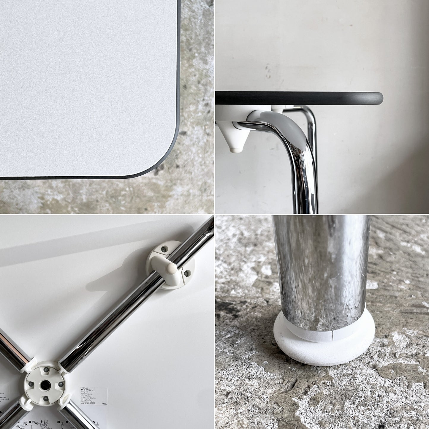 ヴィトラ vitra ハルテーブル HAL Table Square ダイニングテーブル スクエア ホワイト W75cm ジャスパー・モリソン 廃番 ■