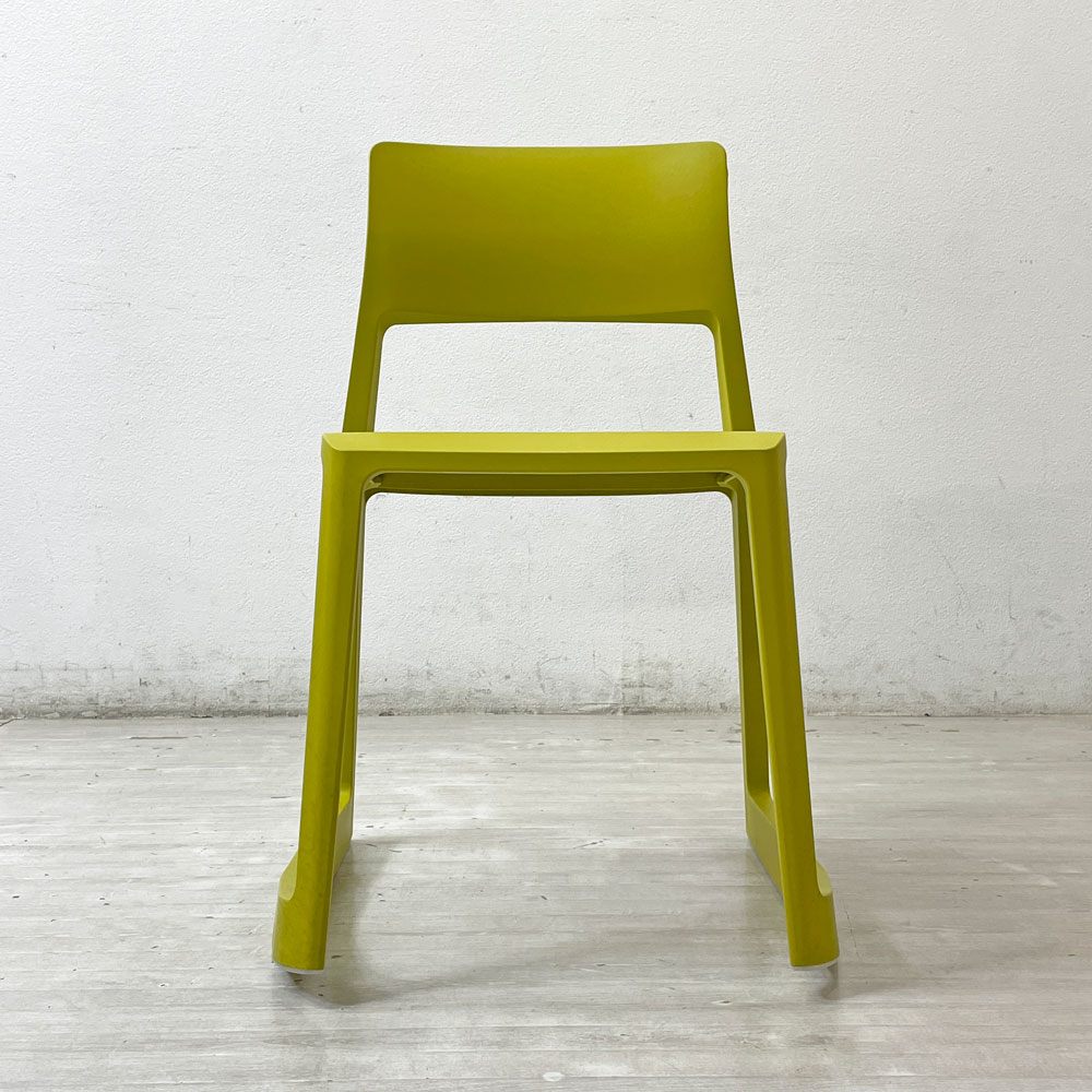 ヴィトラ Vitra ティプトン Tip Ton ワークチェア ダイニングチェア デスクチェア マスタード スタッキング チルト機能 定価￥47,300- ●