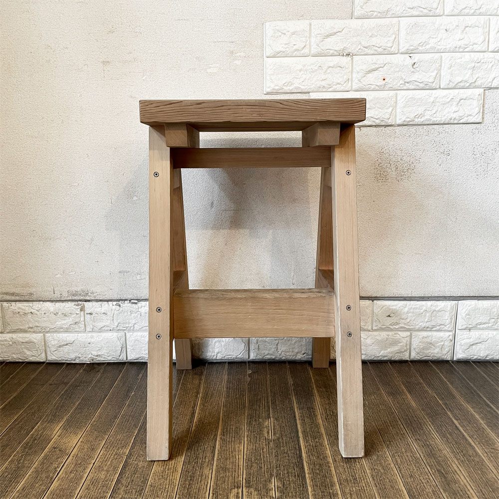 石巻工房 Ishinomaki Laboratory 石巻ハイスツール ISHINOMAKI HIGH STOOL 脚カット H60cm 芦沢啓治 ◎