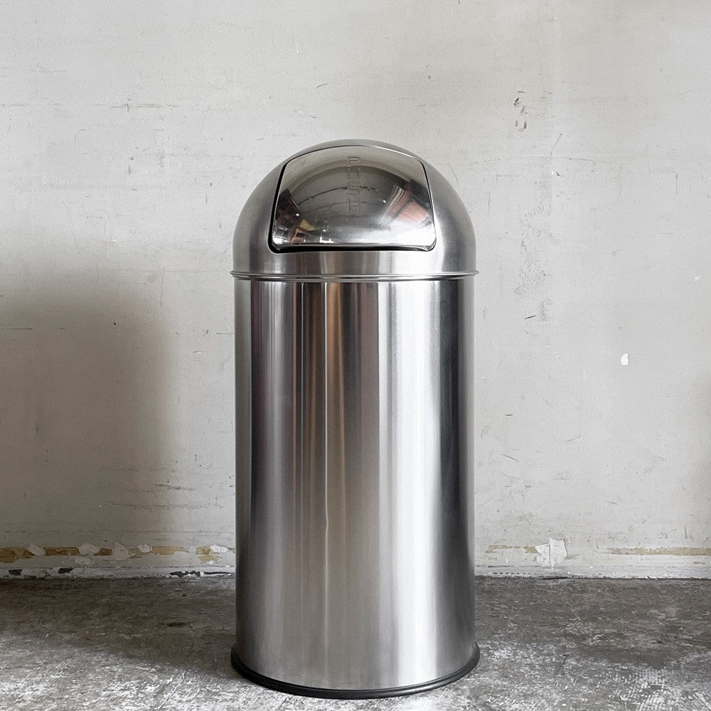 ダルトン DULTON ダスト ビン サテン フィニッシュ DUST BIN SATIN FINISHED 25L プッシュトップタイプ ステンレス製 H61.5cm ■