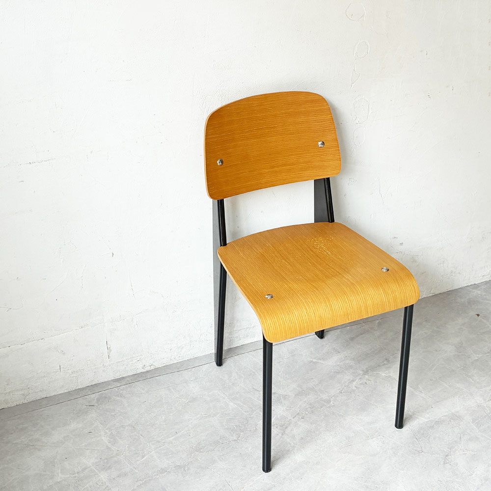 関家具 トーラスチェア Taurus Chair ダイニングチェア アッシュ材×スチール ブラックカラー インダストリアル B ★