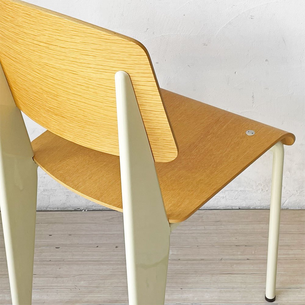 ヴィトラ vitra スタンダードチェア Standard chair ナチュラルオーク×ブランコロンブ ジャン・プルーヴェ Jean Prouve 名作椅子 定価￥138,600- ★