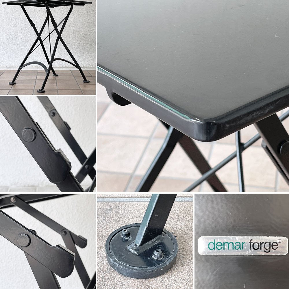 デマールフォージ demar forge ガーデンテーブル フォールディングテーブル 折り畳み スチール 屋外使用可 定価￥42,000- ◇