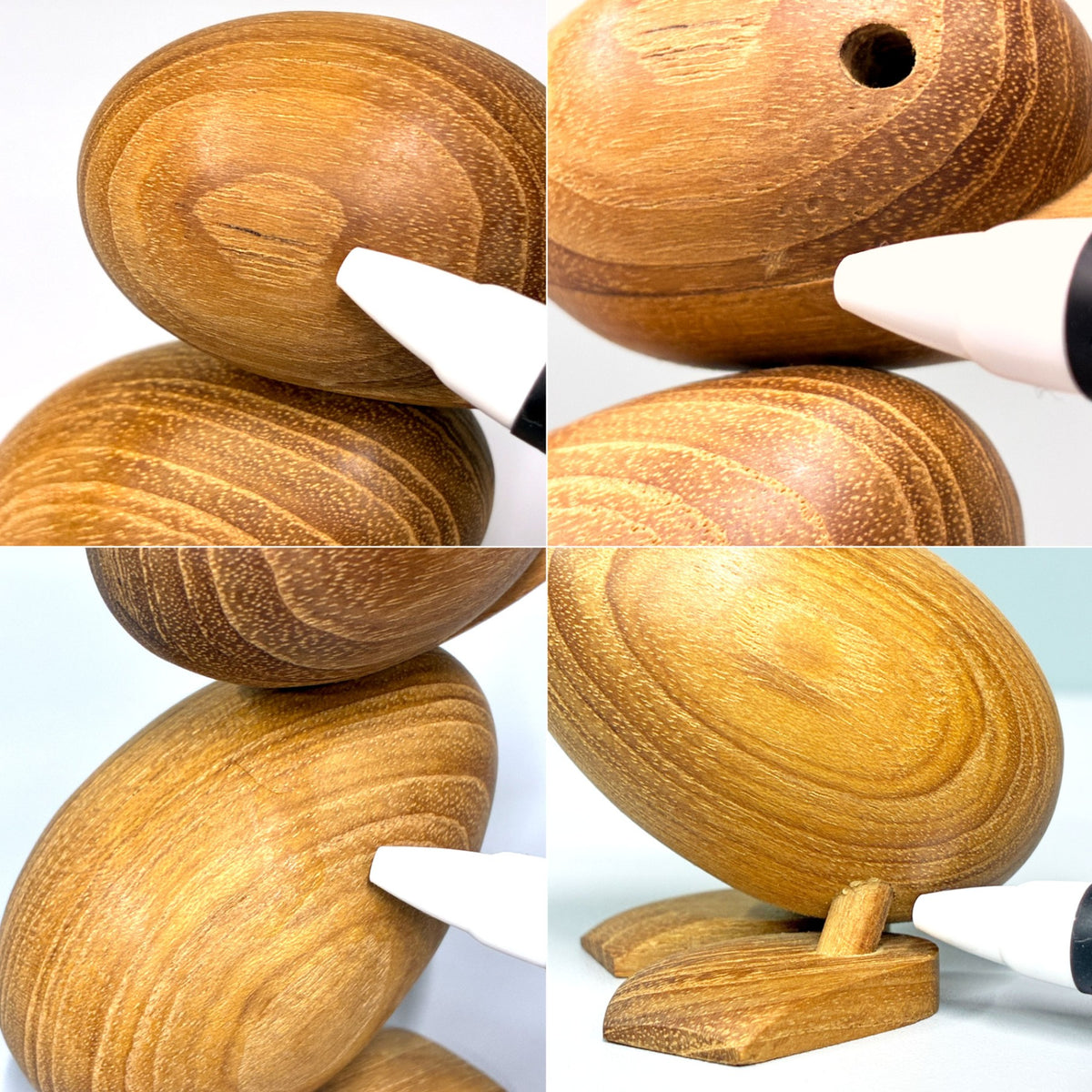 アーキテクトメイド Architectmade ダックリング Duckling チーク無垢材 オブジェ H9cm ハンス・ボーリン Hans Bolling 定価￥16,390- B ◎