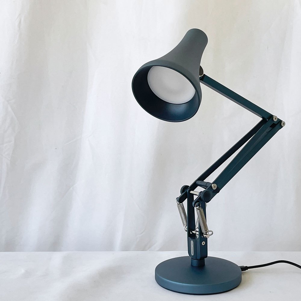 アングルポイズ ANGLEPOISE ミニミニ 90 MINIMINI デスクライト スティールブルー USB給電式 調光可 テーブルランプ イギリス 未使用品 ◇