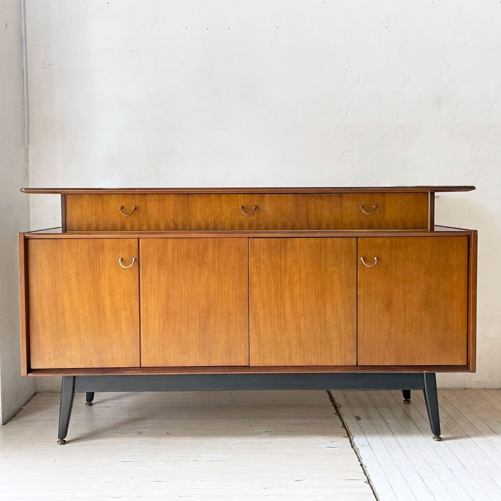 エベネゼルグーム Ebenezer Gomme ジープラン G-plan トラー & ブラック TOLA & BLACK サイドボード 3ドロワー ダブルドア ビンテージ 英国 ★