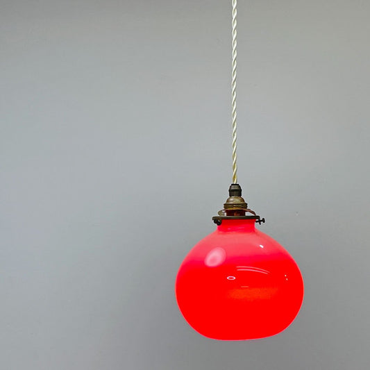 スタジオプレパ STUDIO PREPA × ディエチ dieci ニューランプ new lamp ペンダントライト ピンク×レッド 廃番 ●