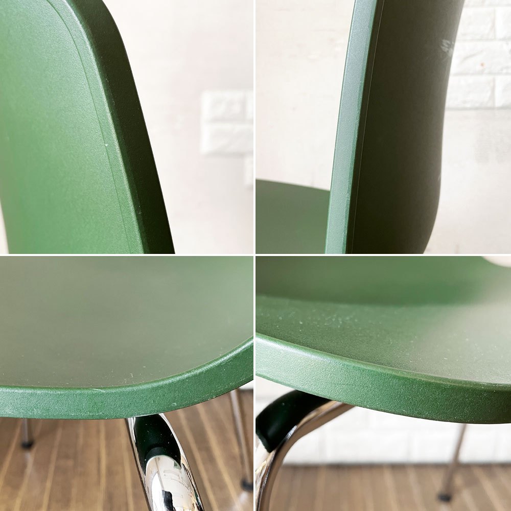 ヴィトラ vitra ハルチューブ HAL Tube サイドチェア ダイニングチェア グリーン スタッキング ジャスパー・モリソン 定価￥39,600- B ◎