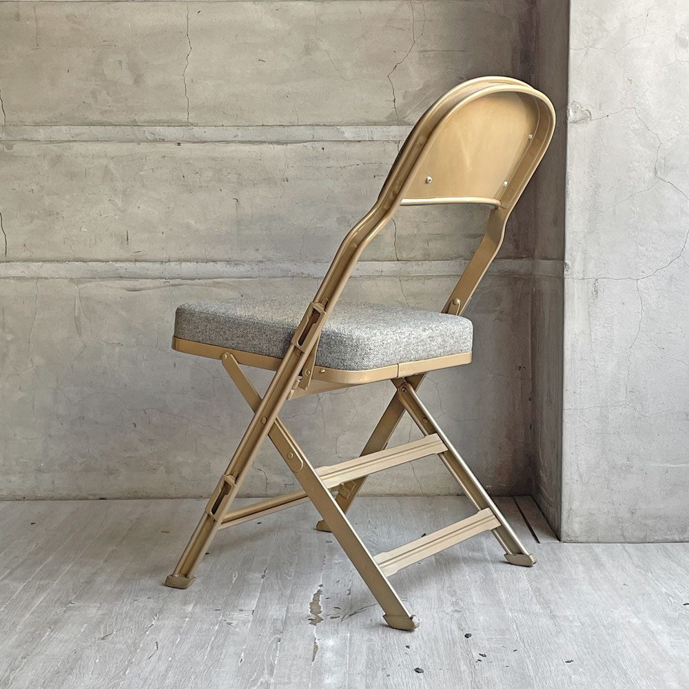 クラリン CLARIN フォールディングチェア FOLDING CHAIR フルクッション グレイヘザー 折りたたみ アメリカ製 P.F.S.取扱 定価￥30,800- ♪