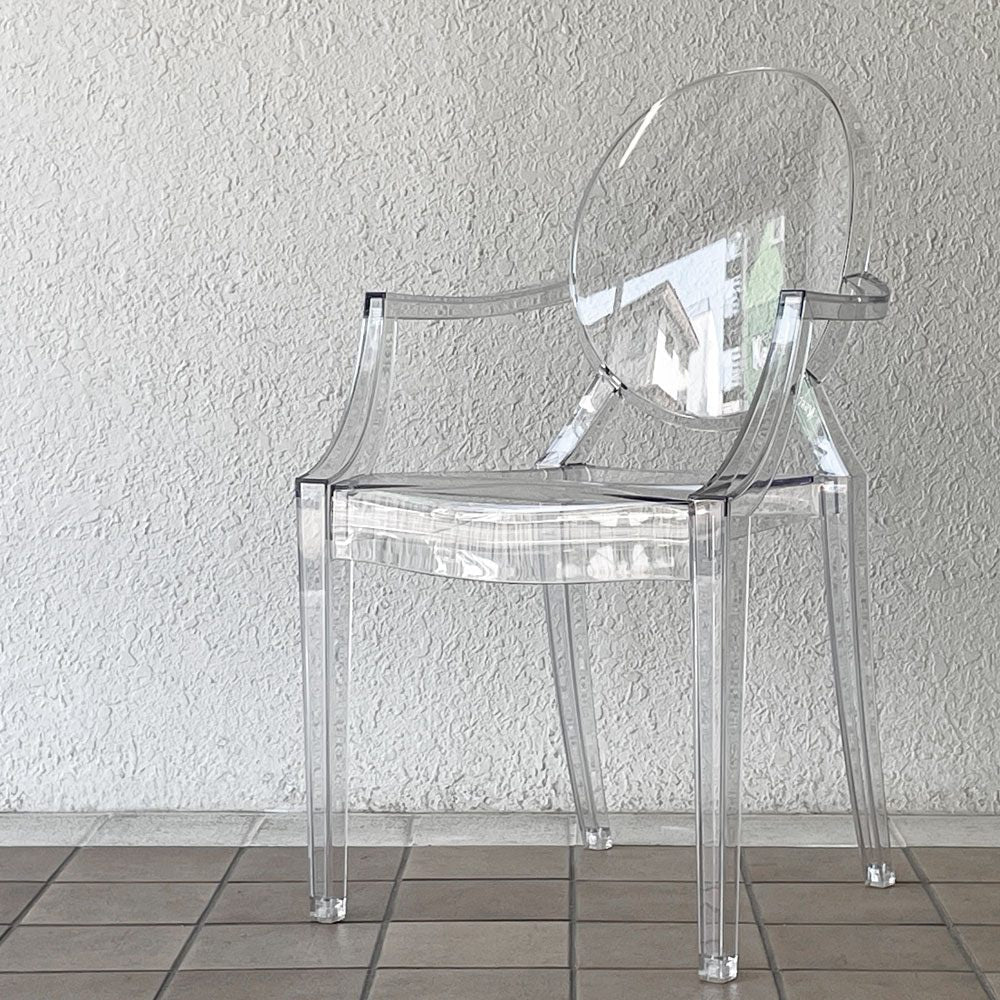 カルテル Kartell ルイゴースト LouisGhost アームチェア クリスタル スタッキング フィリップ・スタルク Philippe Starck イタリア ◇