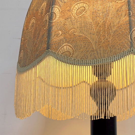 早川製作所 Hayakawa Manufacturing Co., Ltd. ビンテージ スタンドライト テーブルランプ レトロスタイル  ピーコック柄 ●