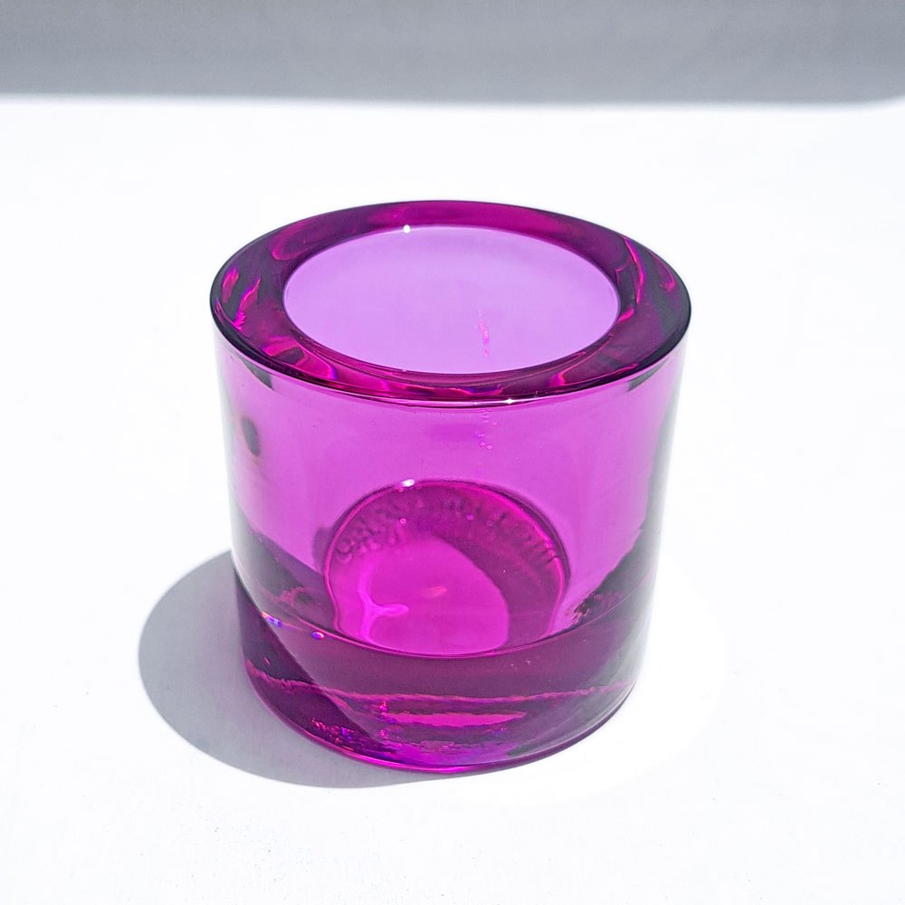 イッタラ iittala マリメッコ marimekko キビ kivi キャンドルホルダー アメジスト 60mm フィンランド 北欧雑貨 廃番カラー C ●