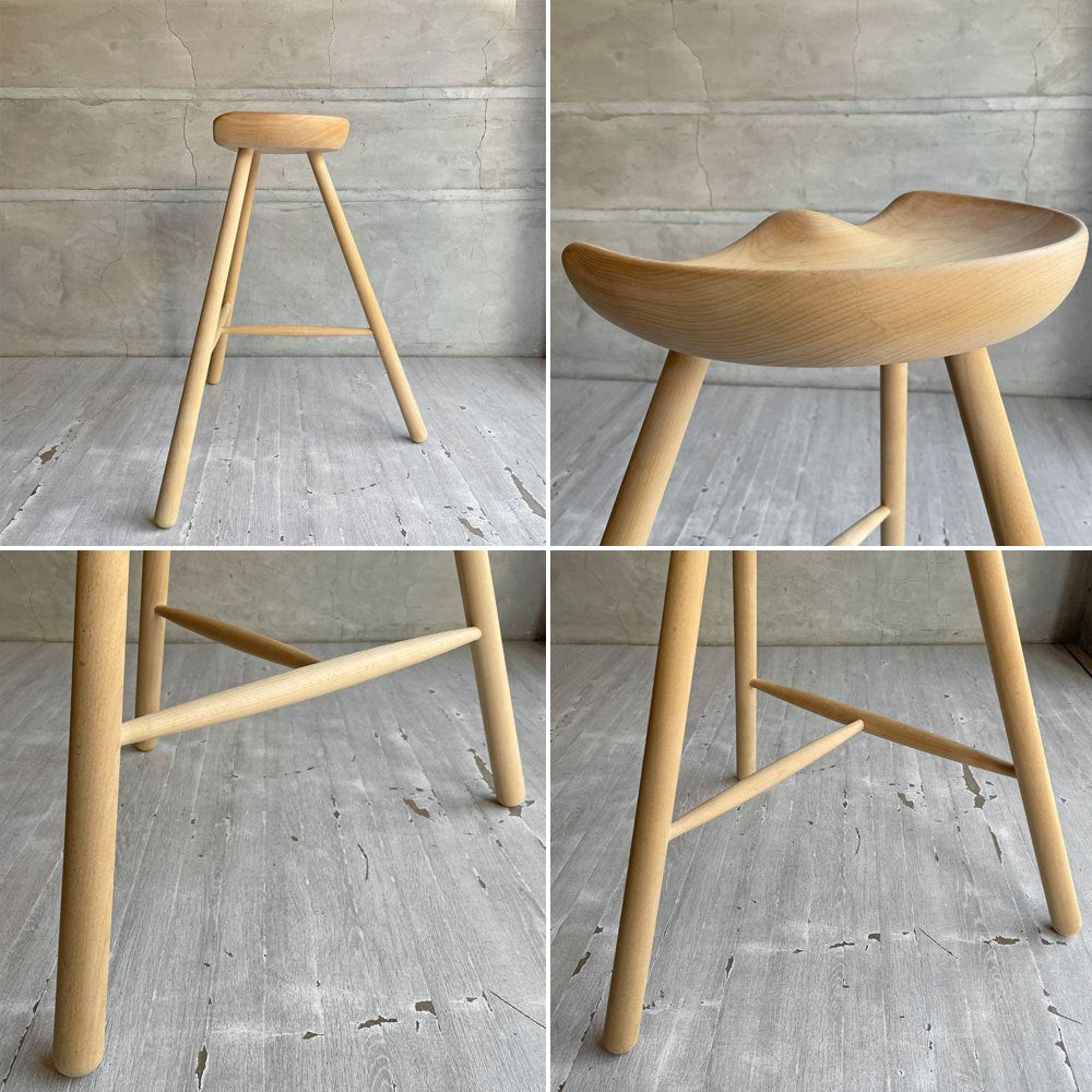 ワーナー Werner シューメーカーチェア Shoemaker Chair NO.69 スツール ビーチ材 ラーズ・ワーナー デンマーク 北欧家具 定価 ¥46,750- ♪