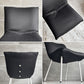 リーンロゼ ligneroset ロゼカラン ROSET Calin steel leg ダイニングチェア  ブラック×ホワイト キルティング スチールレッグ パスカル ムールグ フランス B ♪
