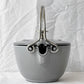 ストウブ STAUB ラウンドティーポット ROUND TEA POT ケトル 1.15L 茶こし付き 鋳物ホーロー製 グラファイトグレー IH対応 直火使用可 箱付き ◇