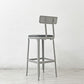 リオン LYON ファクトリー チェア FACTORY CHAIR カウンターチェア グレー バックレスト クッション PVCレザー 座面高69cm パシフィックファニチャーサービス P.F.S取り扱い B ●