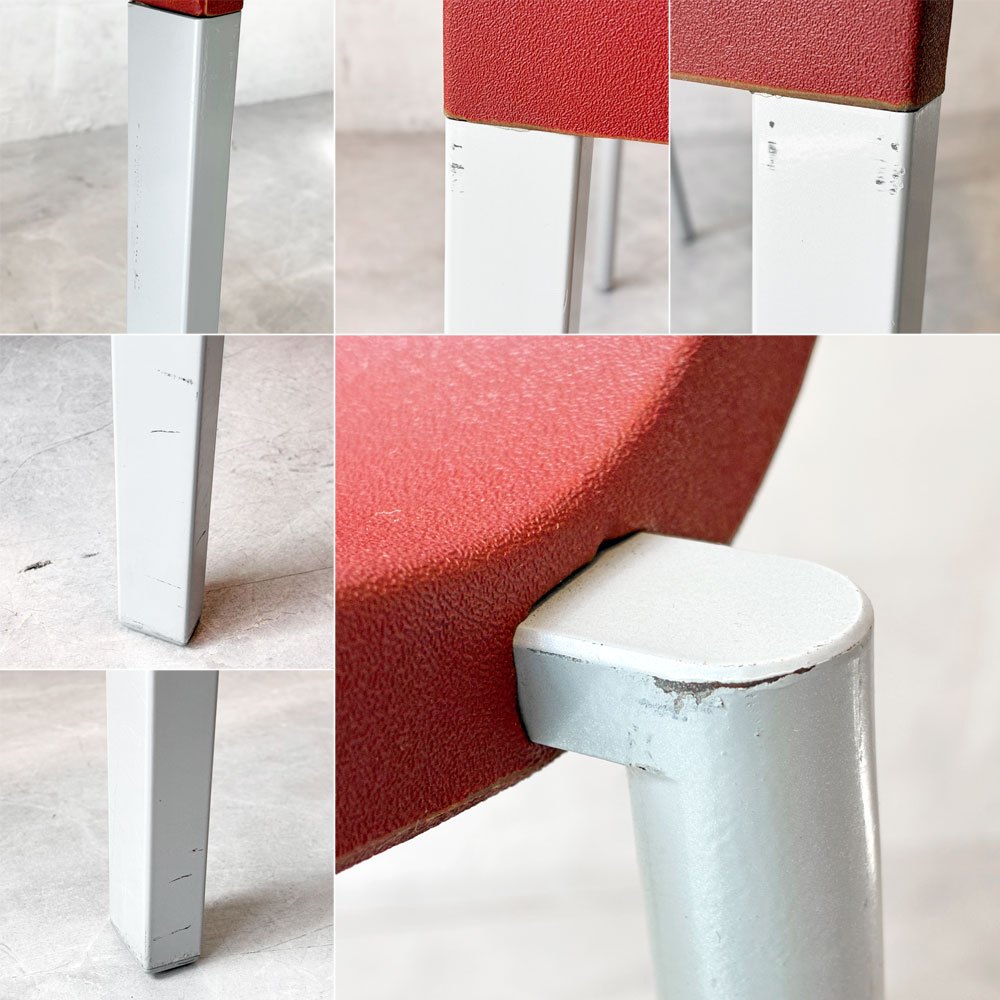 ヴィトラ vitra. ゼロスリー .03 ダイニングチェア スタッキングチェア マールテン・ヴァン・セーヴェレン Maarten Van Severen レッド B ★