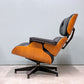 ハーマンミラー Herman Miller イームズラウンジチェア＆オットマン ブラックレザー ウォールナット C&Rイームズ ミッドセンチュリー 1999年製 ◎