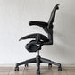 ハーマンミラー Herman Miller アーロンチェア Bサイズ ランバーサポート フル装備 グラファイトベース ビル・スタンフ ＆ ドン・チャドウィック ◇