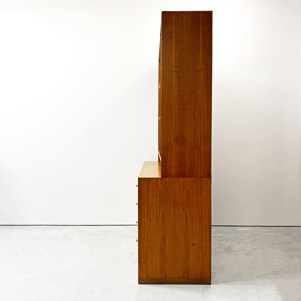 RYモブラー RY Mobler スタッキングシェルフ チーク材 キャビネット ハンス・J・ウェグナー Hans J Wegner 本棚 飾り棚 デンマーク 北欧ビンテージ ●