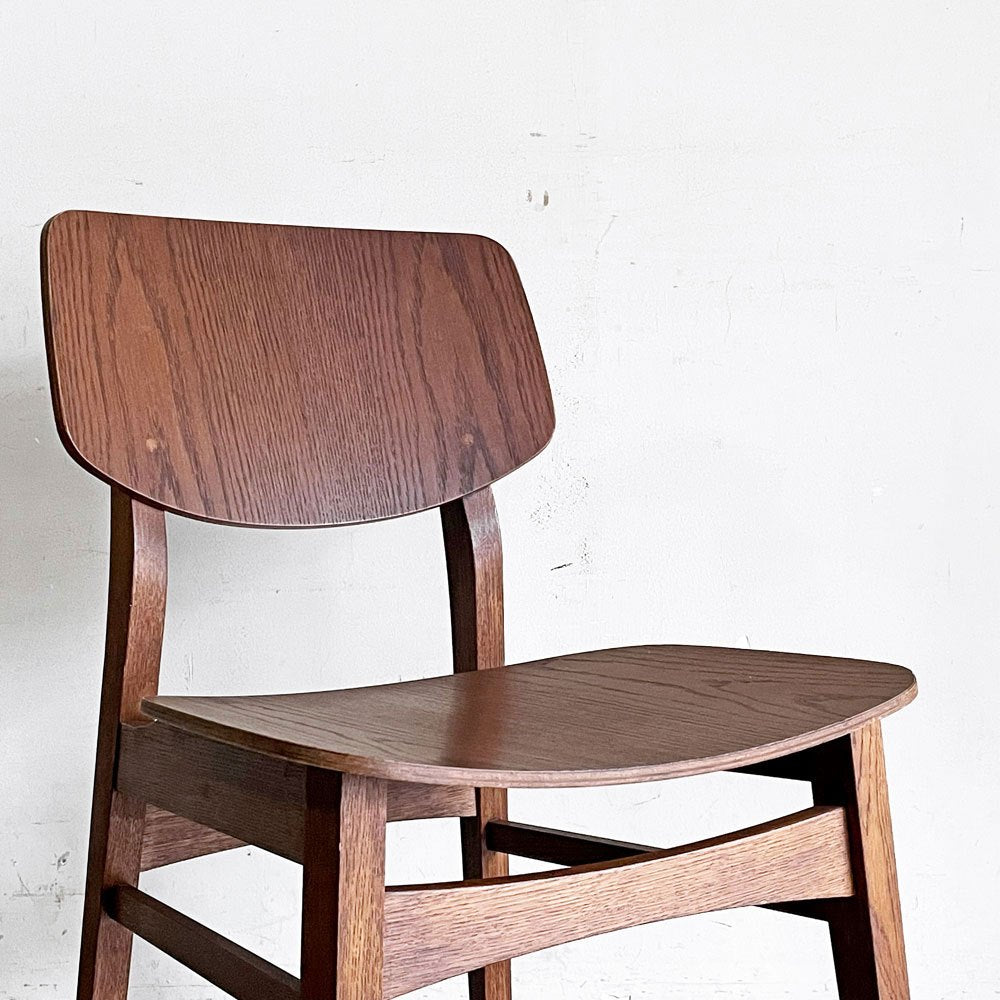 トラックファニチャー TRUCK FURNITURE トーチチェア TORCH CHAIR ダイニングチェア オーク材 ウッドシート ブラウン A ■
