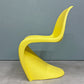ヴィトラ vitra パントンチェア ダイニングチェア スタッキングチェア イエロー ヴェルナー・パントン Panton ミッドセンチュリー スペースエイジ B ◎