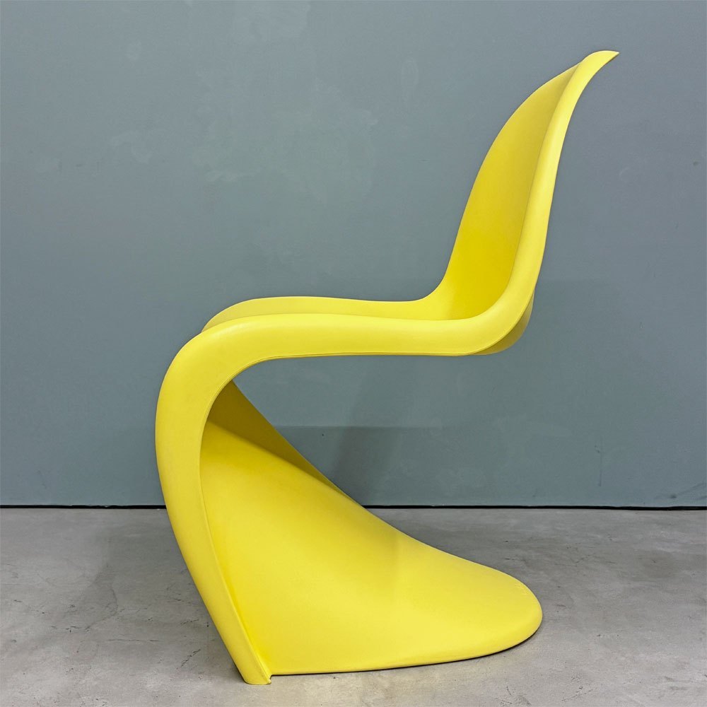 ヴィトラ vitra パントンチェア ダイニングチェア スタッキングチェア イエロー ヴェルナー・パントン Panton ミッドセンチュリー スペースエイジ B ◎
