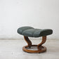 エコーネス EKORNES ストレスレスチェア stressless  オットマン グリーン系 角度調節可能 ●