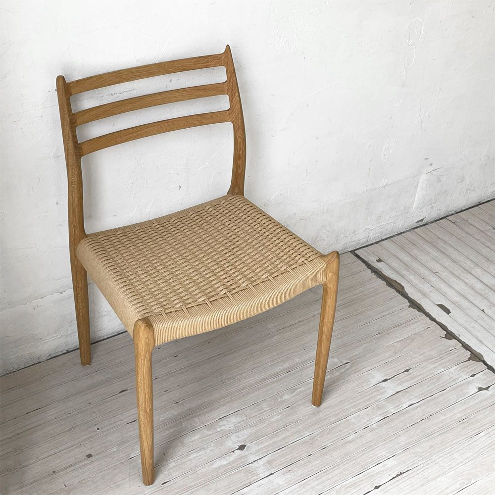 JLモラー J.L.Moller Model No.78 ダイニングチェア オーク材 ペーパーコード ニールス・O・モラー デンマーク 定価¥177,100- ★