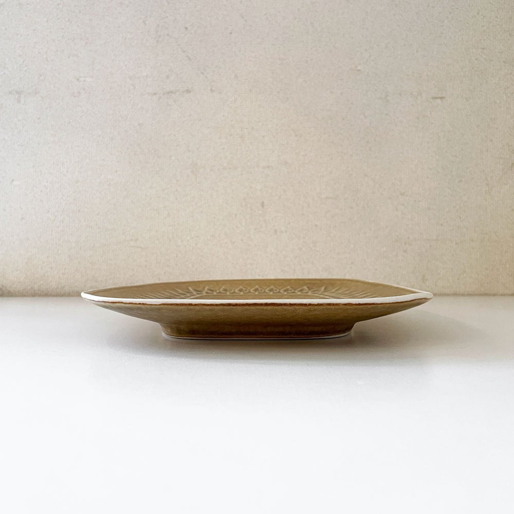 イェンス・クイストゴー Jens.H.Quistgaard JHQ レリーフ Relief オーバルプレート 角皿 レクタングル W29.5cm デンマークビンテージ 北欧食器 ◎