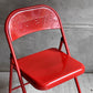 シュプリーム Supreme 20aw メタルフォールディングチェア Metal Folding Chair ダイニングチェア レッド スチール 折り畳み ♪