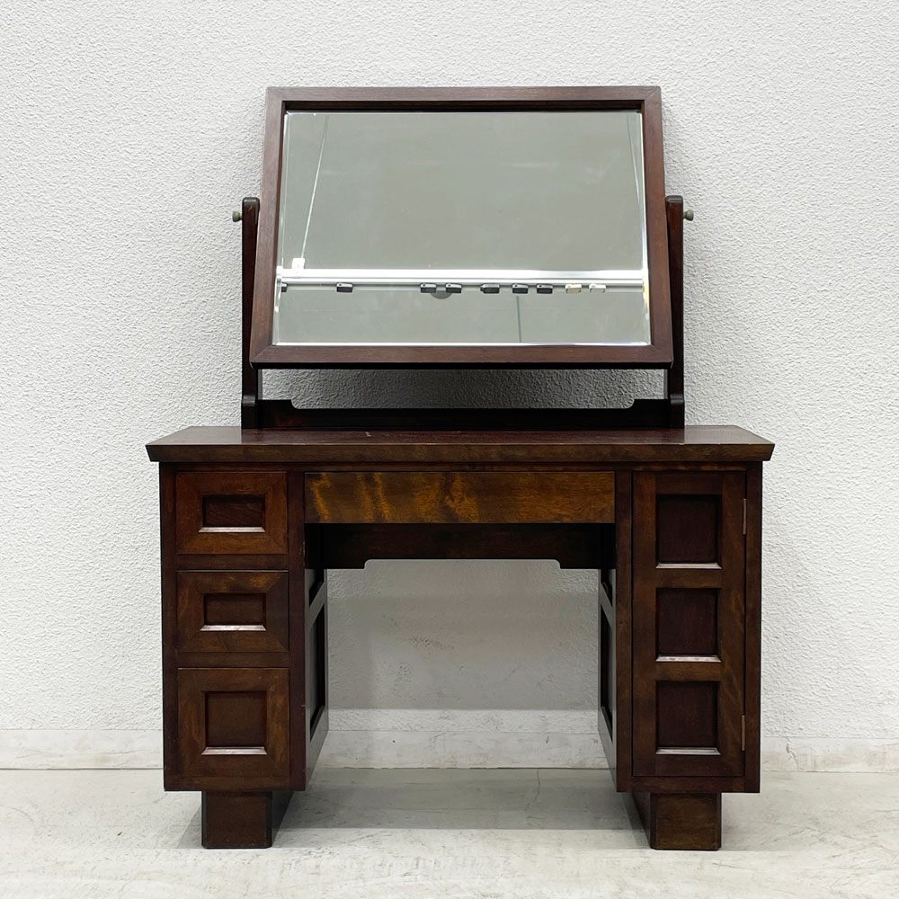 松本民芸家具 #309 一面鏡 鏡台 ドレッサー ミズメザクラ無垢材 民藝 和家具 和モダン 〓