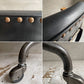トラックファニチャー TRUCK FURNITURE デスクワークチェア DESKWORK CHAIR アームチェア レザー 本革 L-4ブラック オーク材 回転式昇降 定価 ￥183,700-