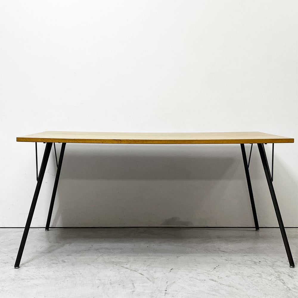 ジャーナルスタンダードファニチャー journal standard furniture サンク SENS ダイニングテーブル M W150 オーク無垢材 スチール インダストリアルデザイン ●
