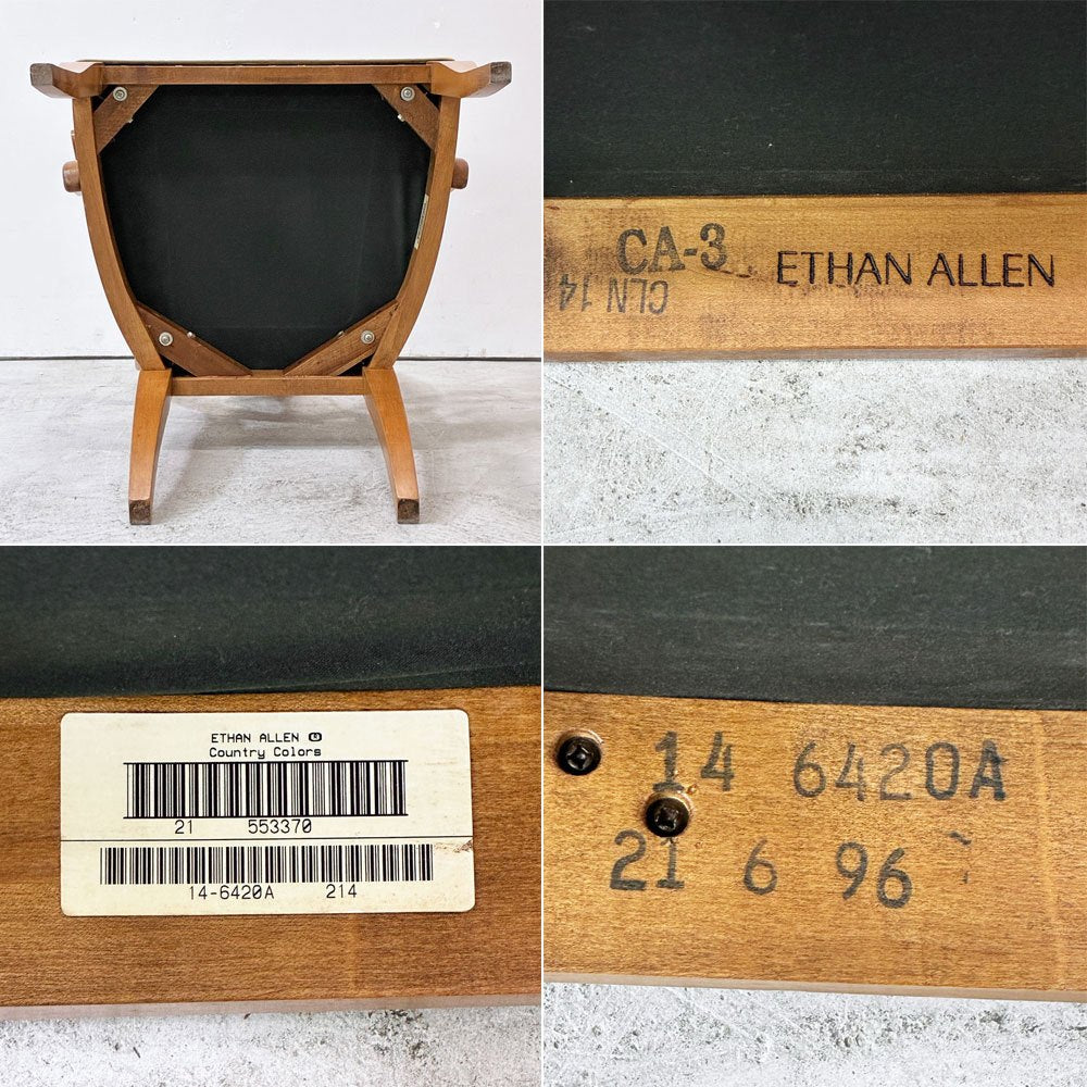イーセンアーレン ETHAN ALLEN カントリーカラーズ Country Colors アームチェア ダイニングチェア カントリースタイル ●