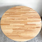 かなでもの KANADEMONO ザ・カフェテーブル THE CAFE TABLE Black Steel 4pin ラウンド ラバーウッド材 ナチュラル Φ90cm ■