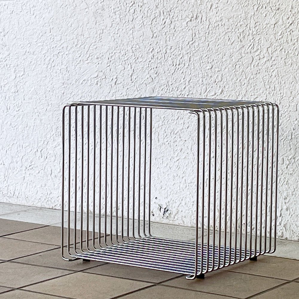 モンタナ Montana パントンワイヤー Panton Wire Single シングル クローム 34.5×34.5cm 脚付 ヴェルナー・パントン デンマーク ◇