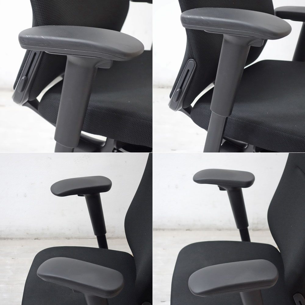 オカムラ okamura コーラル Choral オフィスチェア デスクチェア エクストラハイバック 可動ヘッドレスト ランバーサポート ブラック ●