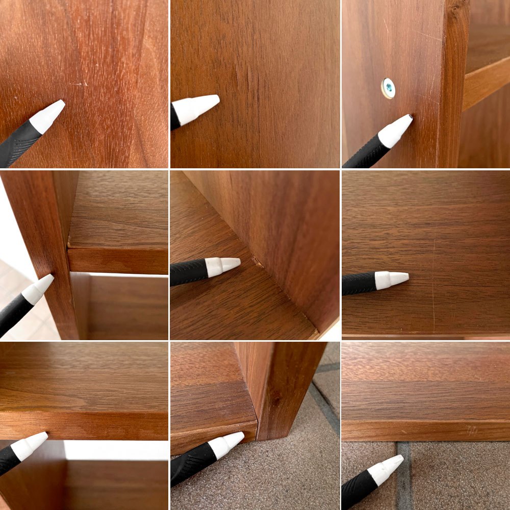 無印良品 MUJI スタッキングシェルフ 1列5段 ウォールナット材 オープンシェルフ 本棚 飾り棚 収納棚 ナチュラルデザイン 定価22,900円 ◇