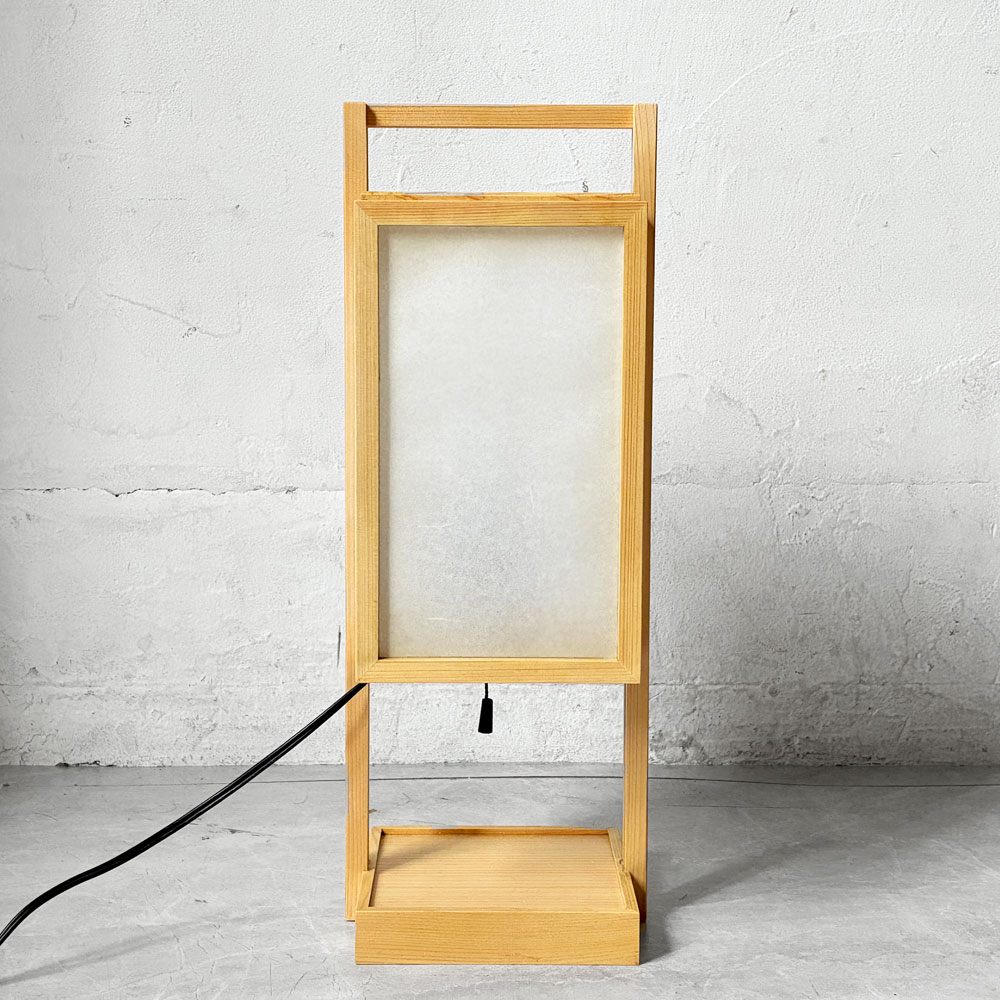 らんぱだ Lampada スタンドライト テーブルランプ 行灯 A520 仁 jin 国産檜材 雲竜 ジャパンディスタイル 保管品 箱付き 定価￥29,150- A ★
