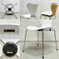 フリッツハンセン Fritz Hansen 3107 セブンチェア カラードアッシュ ホワイト スタッキング アルネ・ヤコブセン デンマーク 北欧家具 ●