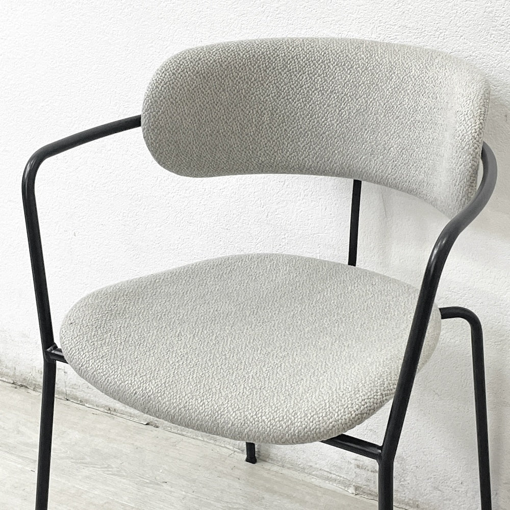 ワークプラス Work Plus ホアカチェア HOAKA CHAIR アームチェア スタッキング スチールフレーム ファブリック グレー アスプルンド取扱 C ●